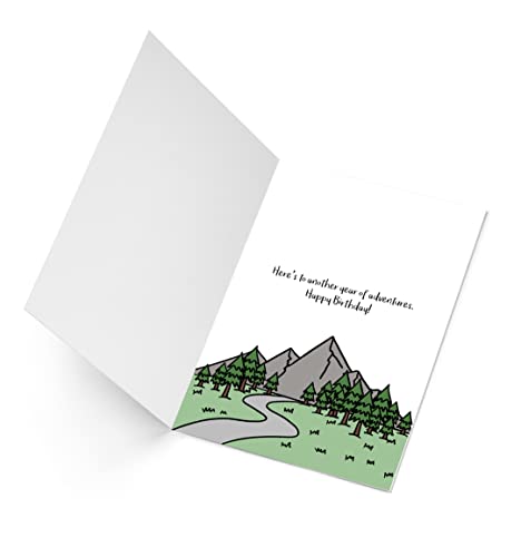 Happy Birthday Hiker | Adventurer Birthday Card | Hiking and Camping Outdoors Card - style: Hiking | Outdoor