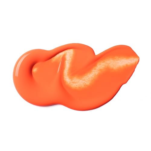 Liquitex Soft Body Acrylic Paint, 2-oz Bottle, Fluorescent Orange | Low Viscosity, Highly Pigmented, Satin Finish, Retains Subtle Brush Strokes, Great Surface Coverage, Highly Versatile - color: Fluorescent Orange, style: 2-oz Bottle