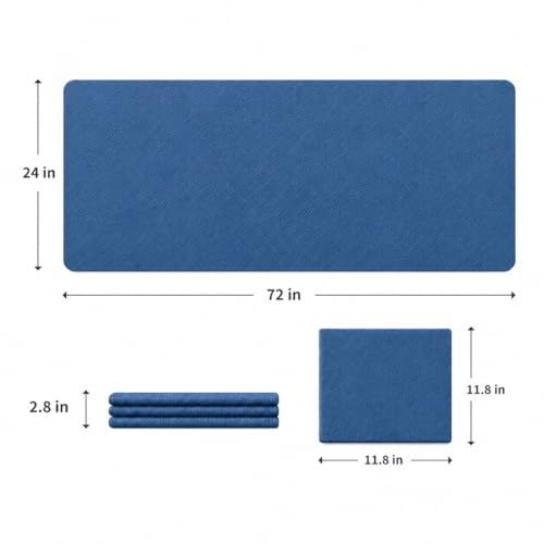 Encased 6mm Foldable TPE Yoga Mat, 72x24 Inch Non-Slip Folding Fitness and Pilates Mat for Home Gym, Travel, and Floor Exercise Cushioning