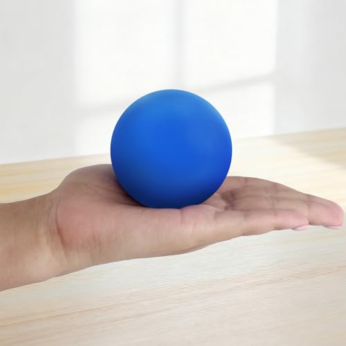 ZUFECY Massage Ball for Foot & Back, 2.5 Inch Rubber Trigger Point Therapy Ball - Myofascial Release Tool for Yoga, Plantar Fasciitis Relief, Muscle Relaxation Hand Massager