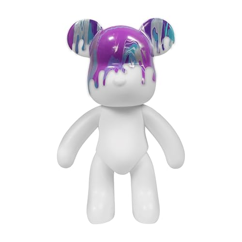 Pour Palz DIY Paint Pouring Kit – 1 XL Bear Figurine, 4 Acrylic Pour Paints, Mixing Cups & Tools, Create Unique Marbled Art, Fun Hands-On Craft Kit for Kids & Adults, Groovy Smoothie, Ages 5+ - color: Groovy Smoothie