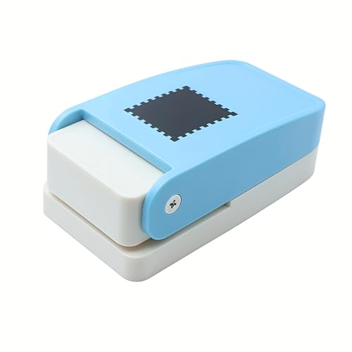 1.5X1.25inch Rectangular Postage Stamp Punch Ware Rectangle Craft Lever Punch Handmade Paper Punch for Crafting Scrapbooking Cards,DIY Cards Making - color: W25-1.5LP Stamp
