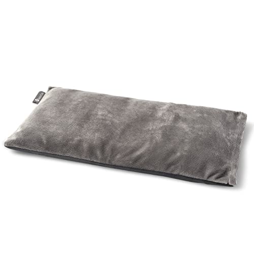 RelaxCoo Heating pad Microwavable with Washable Cover 6 * 12" Microwave Moist Heat Pad for Neck Shoulder, Cramps, Back Pain Relief, Warm Compress Rice Bean Bag Hot Pack for Muscles, Joints, Lavender - style: Grey 1 Pack