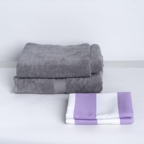 Your Choice Microfiber Beach Towel Sand-Free Quick Dry (67"x35"/60"x30") - color: D-lombok Lilac, size: Extra Large(67x35")