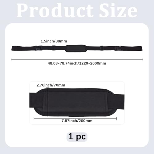 GORGECRAFT 122-200cm Chair Carrying Strap Black Adjustable Camping Beach Chair Backpack Anti-Slip Shoulder Straps Replacement Universal for Foldable Bikes Scooter Backpacking Picnics Outdoor Fishing - color: Black