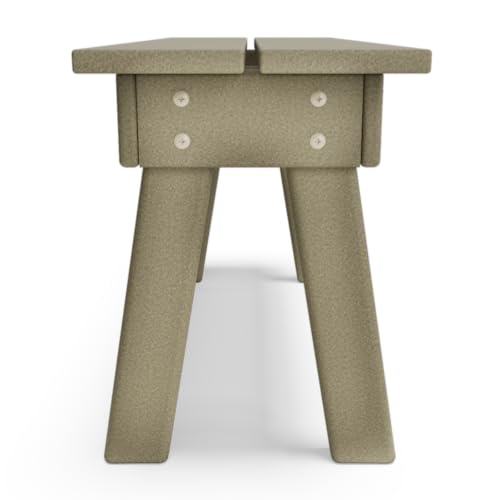 BY THE YARD 34" Picnic Table Bench (Weathered Wood) - color: Weathered Wood