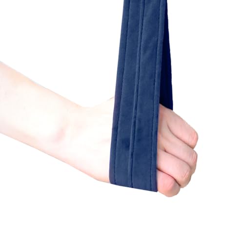 6.6ft 2m Aerial Loops Aerial Straps Ropes Aerial Acrobatics Body Loop Trapeze Circus Apparatuses Equipment Yoga Straps 1 pairs - color: Dark Blue