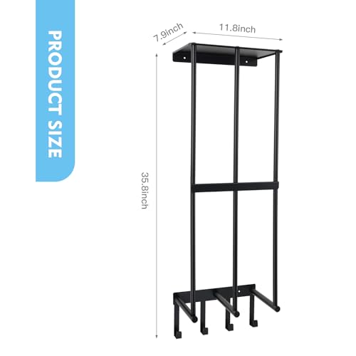 Yoga Mat Holder Wall Mount, Home Gym Storage Rack