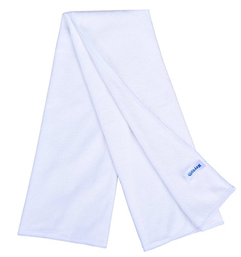 16" x 32"Gym Towels for Men & Women Microfiber Sports Towel Set Fast Drying & Absorbent Workout Sweat Towels for Fitness,Yoga, Golf,Camping 3-Pack Gift - color: Whitex3