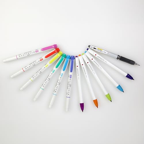 Zebra Pen Notetaking Set, MILDLINER, CLiCKART & SARASA, Assorted, 12-Pack | Includes 6 MILDLINER Highlighters, 5 CLiCKART Felt Tip Pens & 1 SARASA MarkOn Pen, Ideal for Bible Study & Note-Taking (12012 - style: Journaling and Planning Set