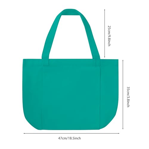 Starsouce Yoga Mat Bag Lightweight Foldable Canvas Tote with Side Sleeve Large Pocket Yoga Mat Carrier for Gym Travel Beach - color: Teal