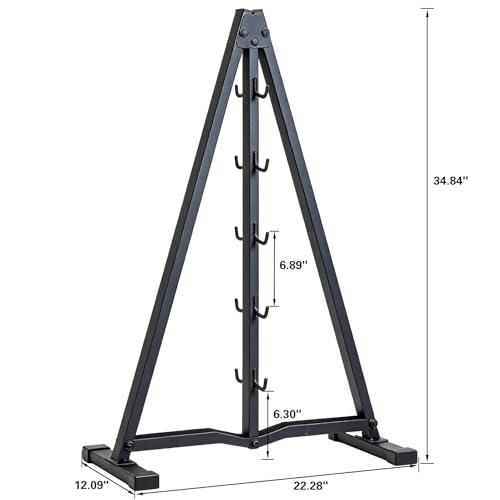 LAT Pulldown Storage,LAT Bar Organizer,LAT Pulldown Attachments.Attachment Storage Rack for Mag Grip - Home Gym Fitness Heavy Duty A-Frame Stand and Gym Wall Storage.(Pay attention to the spacing between hooks when hanging items) - color: Blue-AS