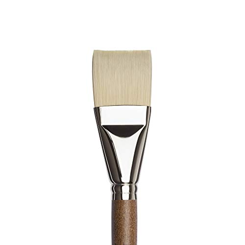 Winsor & Newton Artists' Oil Synthetic Brush, Bright #20 | Synthetic Flagged Bristles, Excellent Color Carrying Capacity, Handmade in England, For Oil Paint - style: Bright #20