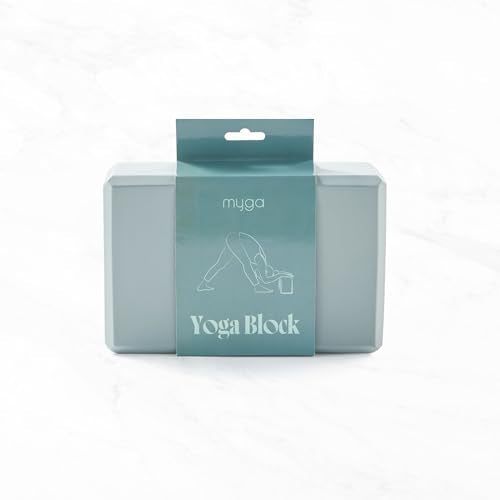 MYGA Yoga Block,Lightweight EVA Foam Yoga Brick,High Density Non-Slip Block for Yoga Poses, Pilates, Balance and Flexibility - color: Teal, size: One Size