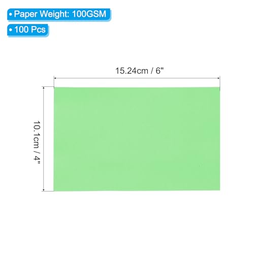 PATIKIL 100 Sheets Vellum Paper 4x6 Green | Vellum Paper Printable Translucent Paper 100GSM for Invitations Printing - color: Green