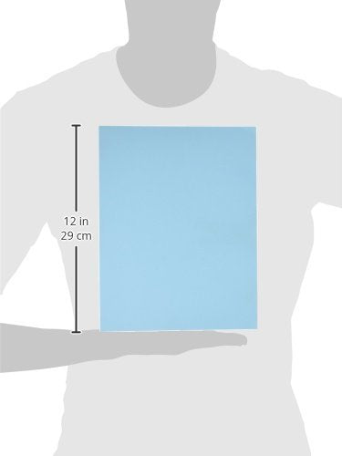 Blue 67lb Vellum Bristol Cardstock, Lightweight Cover Card Stock Paper - Great for Arts and Crafts, Wedding Invitations, Documents and Brochures | 8.5 x 11 (Letter Size) | 250 Sheets per Pack - color: Blue, size: 8.5 x 11
