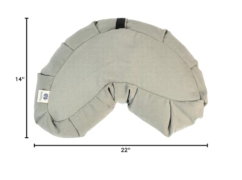 Blue Lotus Crescent Meditation Cushion