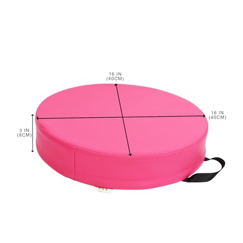 6 Pcs Flexible Floor Cushion for Classroom, Floor Cushions Easy to Clean and Carry,16''x16''x2'' Soft Cushion for Learning Sitting Daycare School Chair Yoga and Meditation (PU Leather) - color: Leather-b, size: 16 x 16 x 3 Inches
