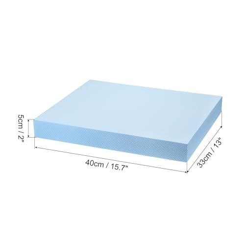 PATIKIL Balance Pad, Non-Slip TPE Foam Pad Cushion Exercise Yoga Mat Knee Pad for Fitness Stability Core Training Stretching - color: Pale Blue