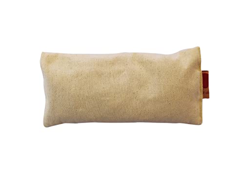 Eye Pillow Natural Denim Cherry Pit-Stone Pack, Microwavable Hot/Cold Compress, Sustainable Gift, Moist Heat, Headache Pain Relief, Spa Yoga - color: Unbleached, Bull Denim, Natural