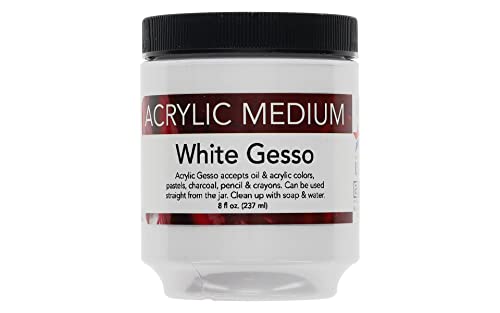 Art Advantage 3200-08 8-Ounce Acrylic Gesso - style: White Gesso