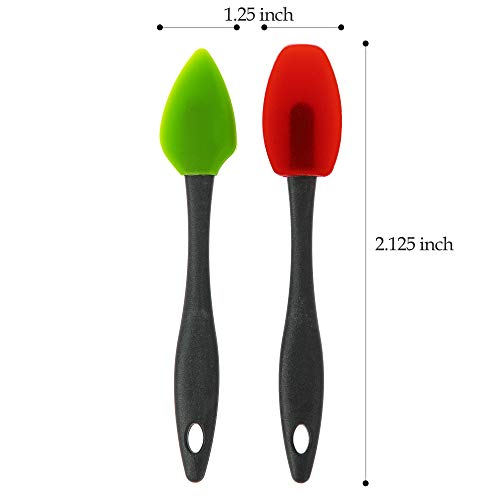 PrepSolutions Mini Silicone Spatulas – Set of 2, Flexible, Heat-Resistant, Ideal for Mixing & Scraping