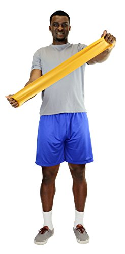 Cando - 1212150 - 1212150 CanDo Low Powder Exercise Band, 6 yard Roll, 5 Piece Set (Tan, Yellow, Red, Green, Blue, Black, Silver, Gold) - color: 5 Piece Set, size: 6 yard roll