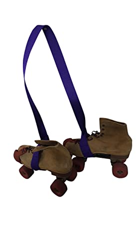 Yoga Mat Carrier Strap, Roller Skate Leash, Ski Boots Or Snowboard Shoulder Sling Made In USA. - color: Purple