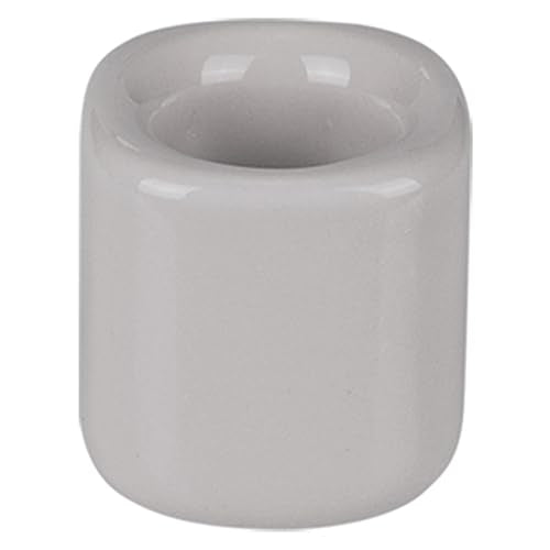 Mega Candles 5 pcs Gray 1/2 Inch Diameter Ceramic Chime Ritual Spell Candle Holders, Great for Casting Chimes, Meditation, Rituals, Spells, Vigil, Witchcraft, Wiccan Supplies - color: Gray, size: 5 Pieces