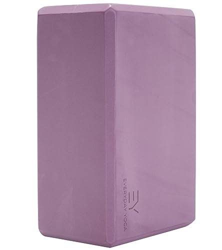 Everyday Yoga Premium Foam Block, 3in/4in/5in Thick, Multi Colors, 1 Block - color: Lilac, size: 4 Inch Thick