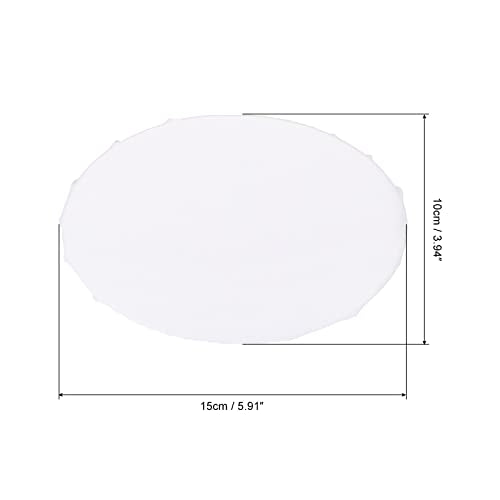 PATIKIL Paint Canvases Panel for Painting, 2 Pack 4x6 Inch Oval Wood Frame Stretched Blank Art Board Panels for Acrylic, Oil, Tempera Painting, White - size: 4x6 Inch