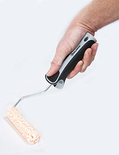 ROLLINGDOG 4 Inch Paint Roller Frame with Single Rod | Use With 4 Inch Mini Paint Roller Covers for Cutting in and Detail Painting - color: 4" Roller Frame