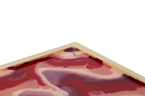 Da Vinci Pro Liquid Art Multi-Media Panel 24x24, 1-1/2" Deep Gesso Board with Natural Wood Frame, Raised Lip Wood Canvas Panel Ideal for Artists Using High Flow Acrylics and Alcohol-Based Dyes - size: 24x24"