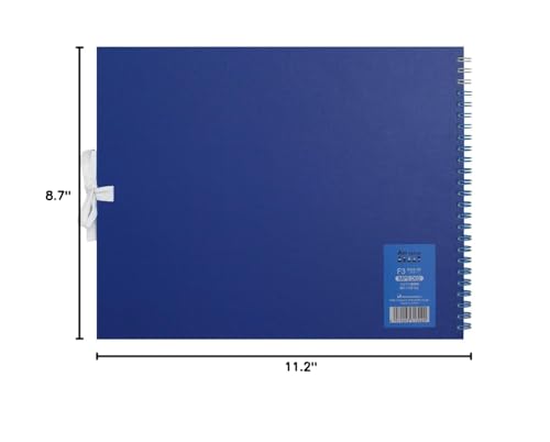 Maruman Art Spiral Sketch Book, F3, 8.74" x 11.26", 24 Sheets, Blue | Drawing Pad With Acid-Free Art Paper & Twin-Wire Binding, Premium Drawing Paper Sketchbook, Sketch Pad Made in Japan - color: Blue, size: F3 (8.74" x 11.26")