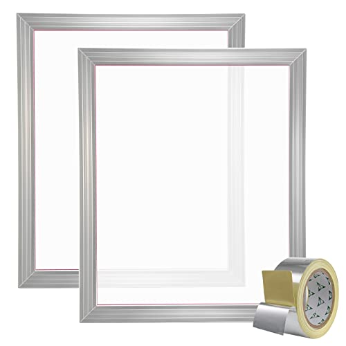 VEVOR Screen Printing Kit, 2 Pieces Aluminum Silk Screen Printing Frames, 20x24inch Silk Screen Printing Frame with 230 Count Mesh, High Tension Nylon Mesh and Sealing Tape for T-Shirts DIY Printing - size: 20x24inch-2
