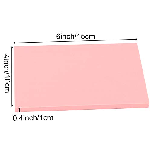 ZOENHOU 20-Count 4 x 6 Inch Pink Soft Rubber Carving Blocks, Crafts Stamping Blanks, Linoleum Blocks for Printmaking - color: Pink