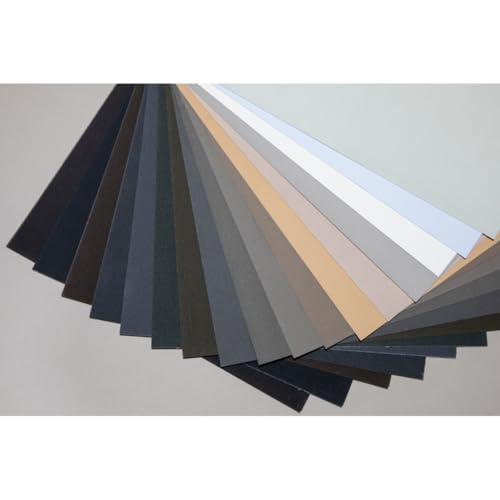 Oufin Youpin Sanded Pastel Paper Pad for Artists - (10.6×7.6Inches) 27 x19.5 cm - 600gsm - 10 Sheets of 5 Assorted Colors -Heavyweight Drawing Paper Pad for Pencils and Soft Oil Charcoal Pastels