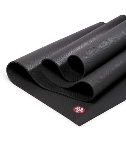 Manduka PROlite Yoga Mat 4.7mm | Lifetime Durability | Hygienic Construction | Teacher Approved - color: Black, size: 68" x 24"