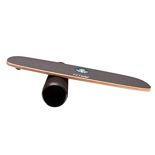 Fitlaya Fitness Balance Board Trainer Wooden Training Equipment for Fitness Workout, Hockey, Skateboarding, Surfing and Snowboarding - style: SUN & SNOWMOUNT