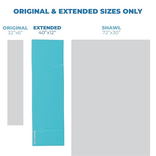 SHAKEitCOOL Extended Size Cooling Towel β Be Cool in Style - Heat Relief, Soft, Lightweight, Sun Protection, Easy Clean - Perfect for Biking, Hiking, Running, Yoga, Golf, Gardening - Teal M - color: Teal