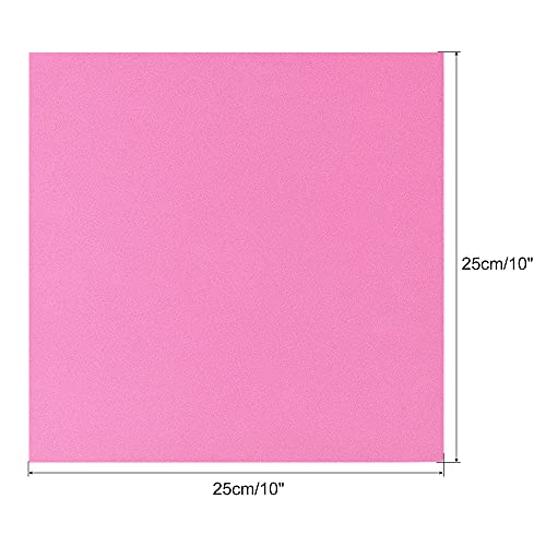 uxcell Pink EVA Foam Sheets 10 x 10 Inch 3mm Thickness for Crafts DIY Projects, 4 Pcs - color: Pink