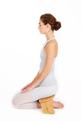 Bamboo Ergonomic Folding Meditation Bench - Seiza Bench - Ideal for Vipassana and Transcendental Meditation
