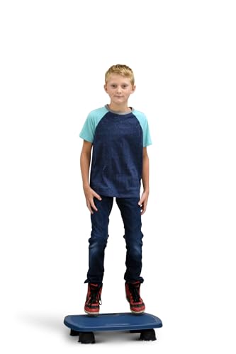 Bouncyband Bouncy Board Sensory Tool – Sensory Board Lets Kids Expel Energy to Boost Focus – Ideal for the Classroom or at Home – 21.75” x 15.75” x 4.3” Balance Board Holds Kids Up to 180lbs