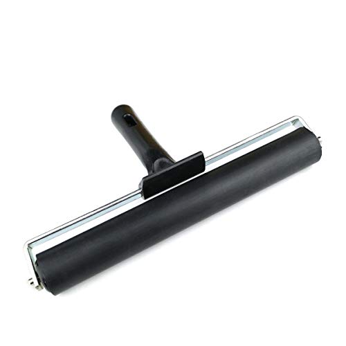 7.9'' Rubber Roller Glue Roller for Anti Skid Tape Construction Tools, Printmaking, Inking and Gluing Applications