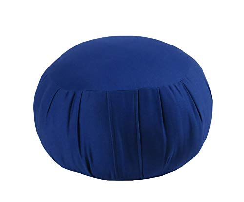 Kapok Zafu Meditation Cushion - color: Royal Blue