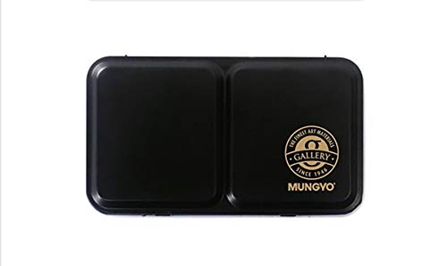 Mungyo Professional Half Pan Size Water Colors Set in Tin Case/Integral Mixing Palette in The lid (12 Colors) - color: 12 Colors