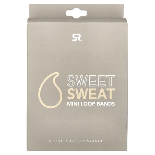 Sweet Sweat® Mini Loop Hip Bands with 5 Levels of Resistance (Toned)