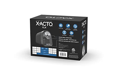 X-ACTO XLR Electric Pencil Sharpener Black (ELM1818X) 1 Count (Pack of 2) - size: 1 Count (Pack of 2)