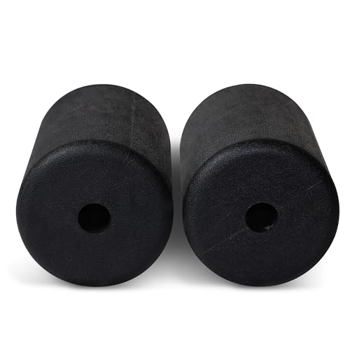 WF Athletic Supply PU/Foam Foot Pads, Foam Roller for Exercise Machines Equipment Replacements, Roller Pad for Leg Extension, PEC Deck Pads for Weight Bench, Sold by Pair (7” x 4.5” OD x 0.875” ID) - color: 7” X 4.5” Od X 0.875” Id