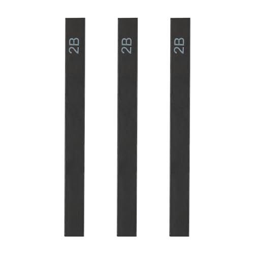 SoHo Urban Artist Compressed Graphite Sticks 2B, Pack of 3 - Premium Graphite Sticks for Drawing - Versatile & Smooth Gliding Artist Graphite - Ideal for Professionals, Students, and Artists - color: 2B